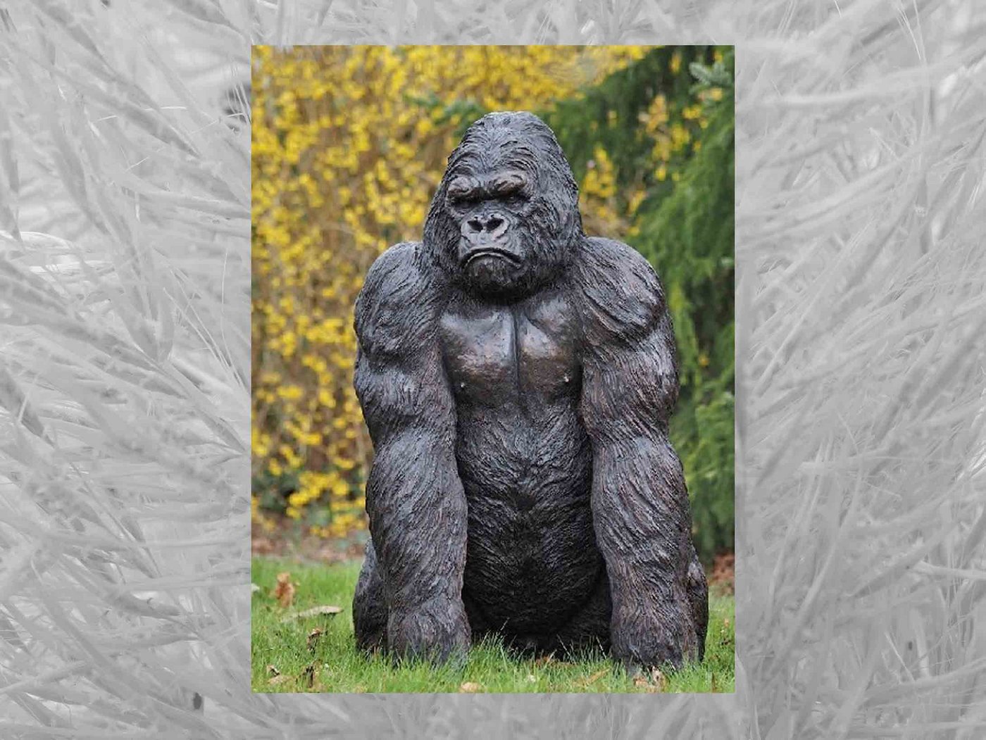 IDYL Gartenfigur IDYL Bronze-Skulptur King Kong, Bronze von IDYL
