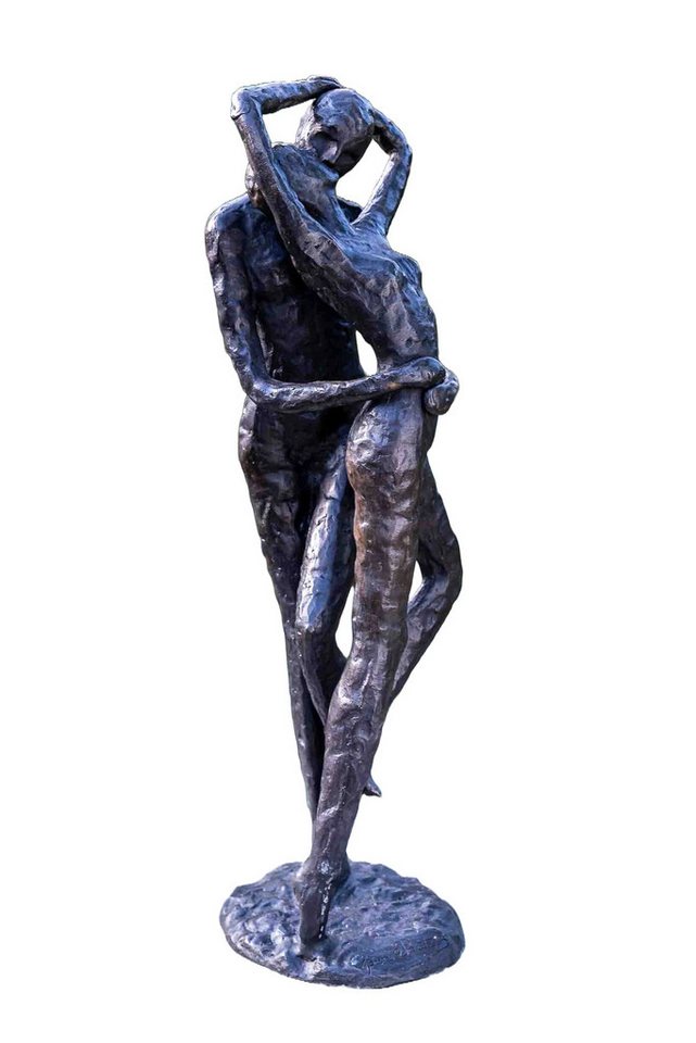 IDYL Gartenfigur IDYL Bronze-Skulptur Küssendes Paar, Bronze – sehr robust – Langlebig – witterungsbeständig von IDYL