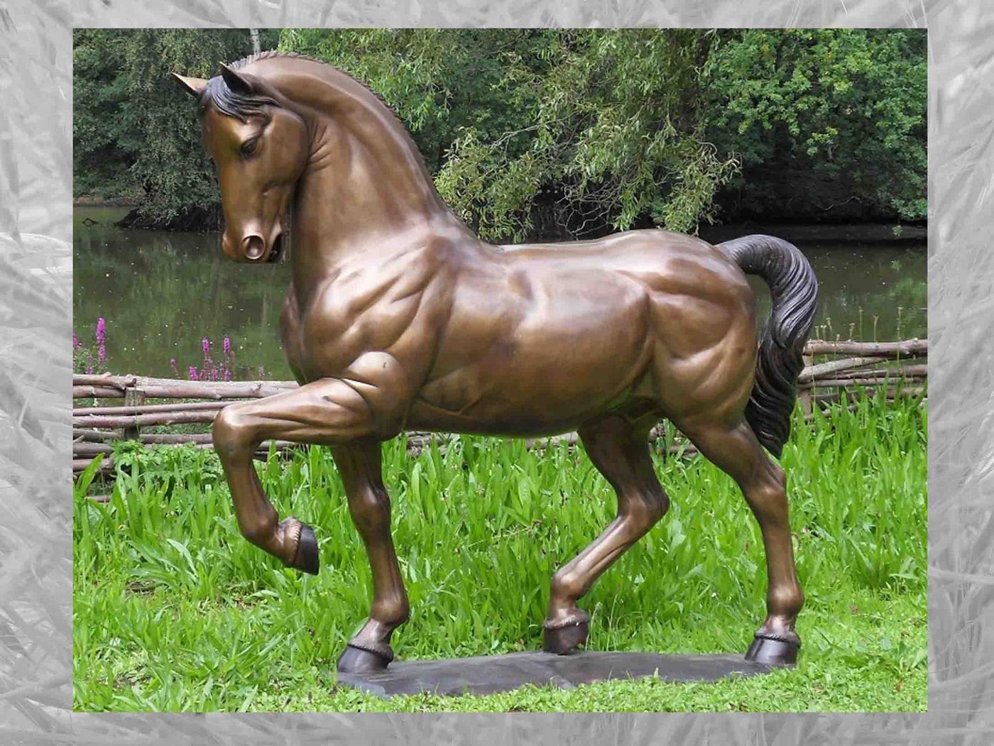 IDYL Gartenfigur IDYL Bronze-Skulptur Pferd, Bronze von IDYL