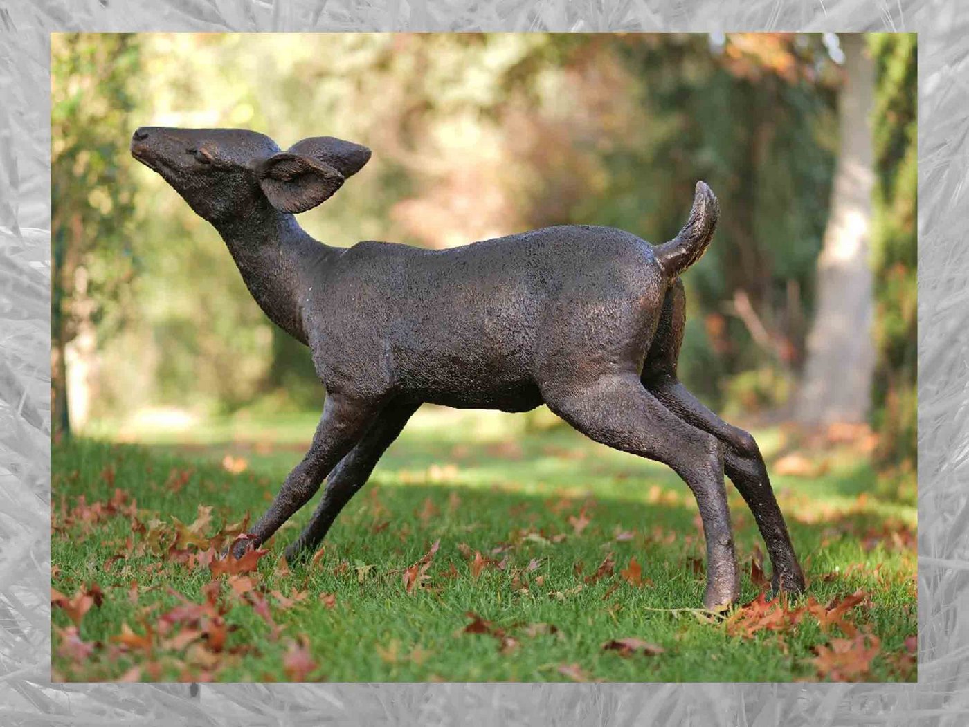 IDYL Gartenfigur IDYL Bronze-Skulptur Reh, Bronze von IDYL