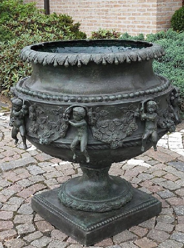 IDYL Gartenfigur IDYL Bronze-Skulptur Vase mit Engeln, Bronze von IDYL