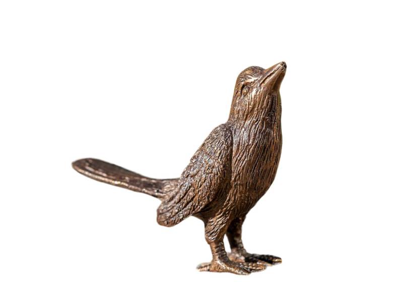 IDYL Gartenfigur IDYL Bronze-Skulptur Vogel, Bronze – sehr robust – Langlebig – witterungsbeständig von IDYL