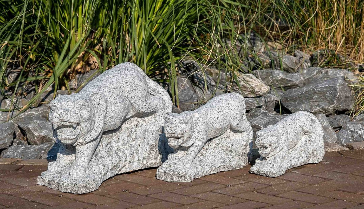 IDYL Gartenfigur IDYL Granit-Stein Tierfigur Tiger, Granit – ein Naturprodukt – sehr robust – witterungsbeständig gegen Frost, Regen und UV-Strahlung. von IDYL
