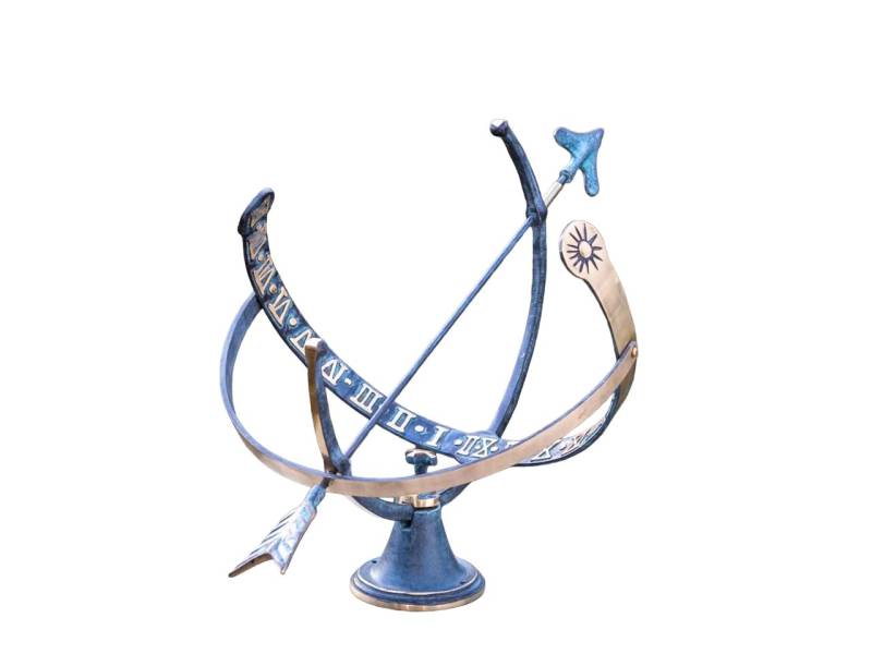 IDYL Gartenfigur IDYL Outdoor Zeitmesser aus Bronze "Sonnenuhr", Bronze – sehr robust – Langlebig – witterungsbeständig von IDYL