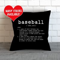Baseball Definition Kissen von IDefineMeProject