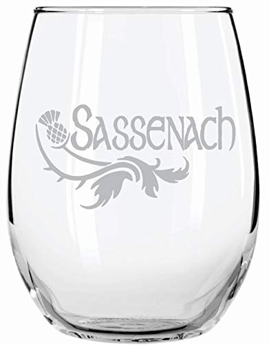 Sassenach gälisches schottisches Glas ohne Stiel,Outlander Highlander-Fans, schottischen, keltischen oder gälischen Erbe identifizieren oder einfach nur die Serie genießen. von IE Laserware