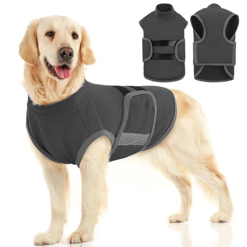 IECOii Hunde-Angstweste, bequeme Haustier-beruhigende Jacke, verstellbarer Entlastungsmantel für Hunde, Anti-Angst-Jacke bei Gewitter, Feuerwerk, Trennung, Reisen, Tierarztbesuche, Beruhigungsshirt IECOii Hunde-Angstweste, bequeme Haustier-beruhigende Jacke, verstellbarer Entlastungsmantel für Hunde, Anti-Angst-Jacke bei Gewitter, Feuerwerk, Trennung, Reisen, Tierarztbesuche, Beruhigungsshirt von IECOii