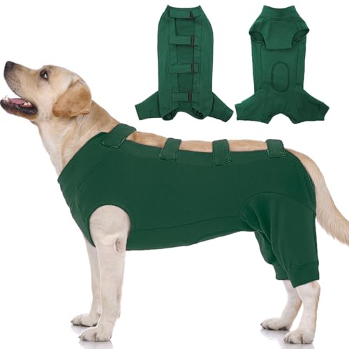 IECOii Hundebody Nach Op,Operationsanzug FüR Hunde, Op Body Hund Leckschutz,Kastrationsentzug FüR MäNnliche Hunde, Hunde-Onesies FüR GroßE Hunde, Postoperative Weste FüR Die Kastration, XXL-grün IECOii Hundebody Nach Op,Operationsanzug FüR Hunde, Op Body Hund Leckschutz,Kastrationsentzug FüR MäNnliche Hunde, Hunde-Onesies FüR GroßE Hunde, Postoperative Weste FüR Die Kastration, XXL-grün von IECOii