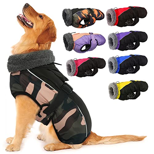 IECOii Hundemantel Winter,Warme Fleece Rollkragen Hundejacke,Wasserdicht Winterjacken Wintermäntel für Hunde,Reflektierend Verstellbar Kaltes Wetter Hundekleidung für Kleine Mittelgroße Grosse Hunde IECOii Hundemantel Winter,Warme Fleece Rollkragen Hundejacke,Wasserdicht Winterjacken Wintermäntel für Hunde,Reflektierend Verstellbar Kaltes Wetter Hundekleidung für Kleine Mittelgroße Grosse Hunde von IECOii