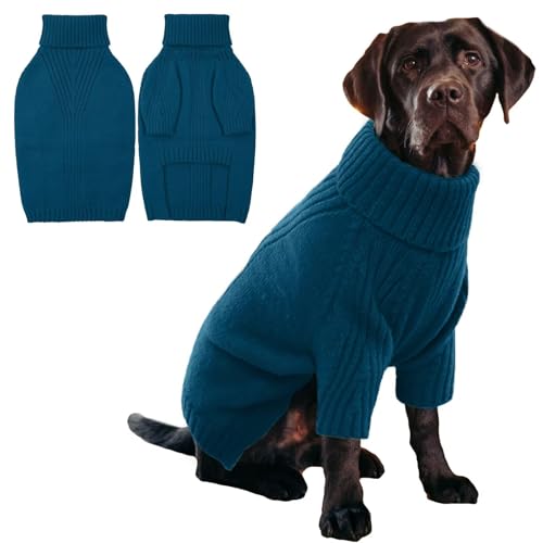 IECOii Violett, extra großer Hundepullover, Warmer Wintermantel für große Hunde von IECOii