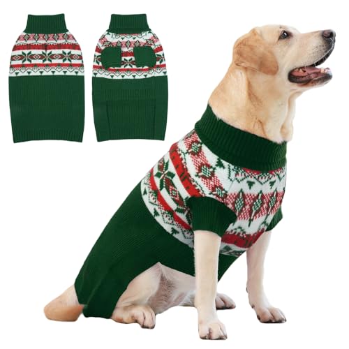 IECOii XXX Dog Sweater Hundepullover,Extra GroßEr Hundepullover FüR GroßE Hunde MäDchen Junge,Gestrickter Warmer Hunde-Rollkragenpullover FüR Halloween Weihnachts Outfit FüR Labrador,XXX-Large IECOii XXX Dog Sweater Hundepullover,Extra GroßEr Hundepullover FüR GroßE Hunde MäDchen Junge,Gestrickter Warmer Hunde-Rollkragenpullover FüR Halloween Weihnachts Outfit FüR Labrador,XXX-Large von IECOii