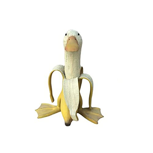 IEEDFJKK Bananen-Enten-Statue, Figur, Skulptur, Persönlichkeit, Gans-Statue, Dekoration von IEEDFJKK