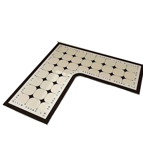 IEEDFJKK rutschfeste, saugfähige Küchenmatte zur Fleckenvorbeugung und bequemer Kunststoff, schmutzabweisend und leicht zu pflegen, Typ+1, 70 * 70cm von IEEDFJKK