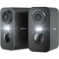 Iegeek - 2K Überwachungskamera Aussen Akku Kabellose wlan Überwachungskamera außen/innen mit farbige Nachtsicht,PIR-Bewegungserkennung,Lange Zeit von IEGEEK