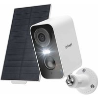 2K Überwachungskamera Aussen Akku Solar, 5200mAh Akku Kamera Überwachung Aussen wlan, PIR-Personenerkennung,10M Nachtsicht, 2-Wege-Audio, Spotlights, von IEGEEK