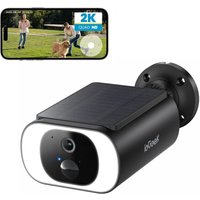 Iegeek - Caméra de surveillance extérieure 2K, batterie, 2.4 GHz wlan Caméra de surveillance extérieure, panneau solaire intégré, vision nocturne von IEGEEK