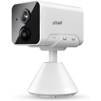 Iegeek - 1080P hd Überwachungskamera Innen Akku,Überwachungskamera Innen wlan 2.4GHz, wlan Ip Kamera mit Nachtsicht, pir Bewegungserkennung, von IEGEEK