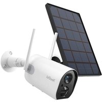 ieGeek 1080p Überwachungskamera Außen Kabellose Solar Aussen Akku, SD Kartenslot, PIR Bewegungsmelder, 2,4Ghz WiFi, IR Nachtsicht, Zeitraffer, von IEGEEK