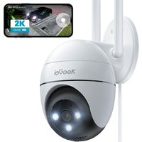 ieGeek 2K Überwachungskamera Aussen WLAN PTZ Outdoor IP Kamera Überwachung Außen WiFi Dome Camera mit Farbiger Nachsicht Bewegungserkennung Mensch von IEGEEK