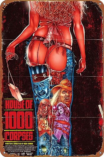 House of 1000 Corpses (Variant Edition) Poster, Retro, Vintage, lustiges Metall-Blechschild, Outdoor-Küchendekoration, Bar, Pub, Club, Café, Zuhause, Innenbereich, Wanddekoration, Kunstschild, Post von IEITB