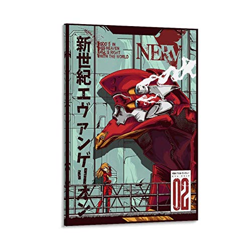 IEJDA Anime-Poster Neon Genesis Evangelion, Leinwand-Kunst, Poster und Wandkunstdruck, modernes Familienschlafzimmer, Dekor-Poster, 30 x 45 cm von IEJDA