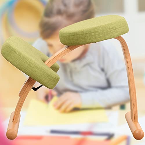 IELSH Ergonomisch Kniestuhl Holz Kniehocker, Kniehocker Höhenverstellbar für Zuhause und Büro, Orthopädischer Stuhl und Ergonomischer Hocker - Verbessern Sie das Allgemeine Temperament von IELSH