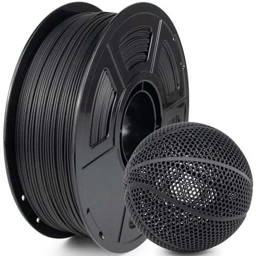IEMAI PAHT CF Hochtemperatur Nylon Filament 1Kg, Nylon Kohlefaser 3D Druck Filament, Hohe Festigkeit,hohe Präzision, Filament Schwarz von IEMAI