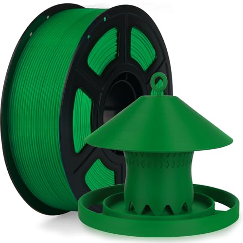 IEMAI ASA Filament 1.75mm 1Kg, 3D Drucker Filament ASA Grün, Sonnen- und witterungsbeständig sowie hochtemperaturbeständig, Maßgenauigkeit+/-0,02mm von IEMAI