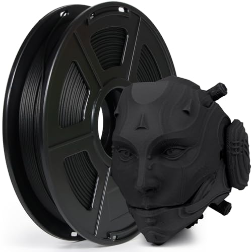 IEMAI Kohlefaser Polycarbonat Filament 500g, Schwarz PC CF, 3D Drucker Filament 1.75mm Mit 20% Carbon Fibre, Maßgenauigkeit +/- 0,02 mm von IEMAI