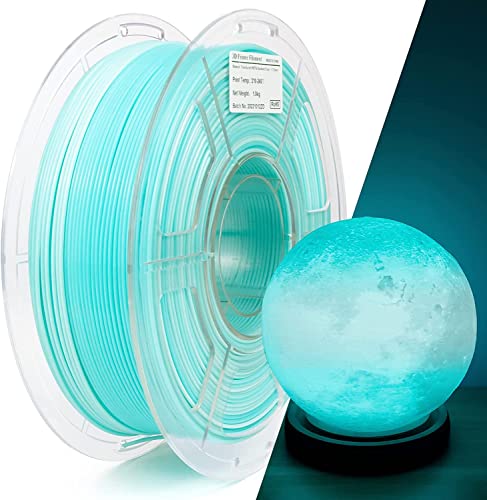 IEMAI PETG Filament 1.75mm, Durchscheinend PETG Blau Weiß 1Kg, Regenbogen PETG High Speed 3D Drucker Filament, PETG 1.75mm, Maßgenauigkeit +/- 0,02 mm von IEMAI