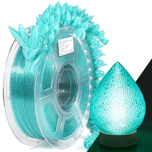 IEMAI PETG Filament 1,75mm, Flammpunkt Transparent Blau Filament 1,75 PETG, 3D Drucker Filament, 3D Druck PETG Materialien, 1KG Spule(PETG) von IEMAI