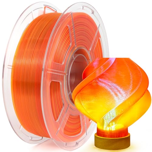 IEMAI PETG Filament 1.75mm, Transparent PETG Rot Orange, High Speed Farbverlauf Regenbogen Clear 3D Druck Filament 1Kg, Maßgenauigkeit +/- 0,02 mm IEMAI PETG Filament 1.75mm, Transparent PETG Rot Orange, High Speed Farbverlauf Regenbogen Clear 3D Druck Filament 1Kg, Maßgenauigkeit +/- 0,02 mm von IEMAI