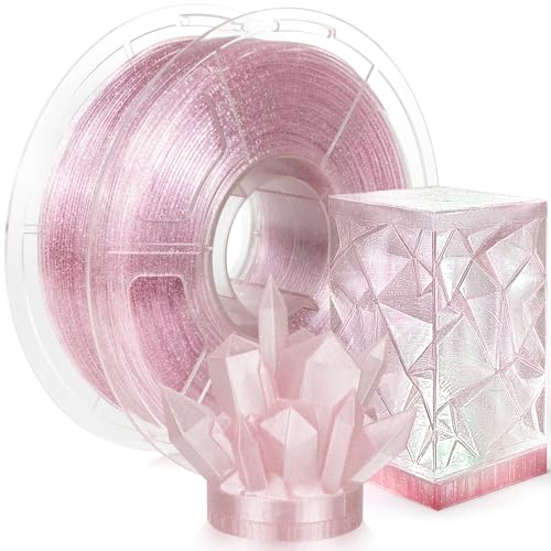 IEMAI PETG Filament 1.75mm 1Kg, Flammpunkt Transparent PETG Rosa, High Speed 3D Drucker Filament, Maßgenauigkeit +/- 0,02 mm von IEMAI
