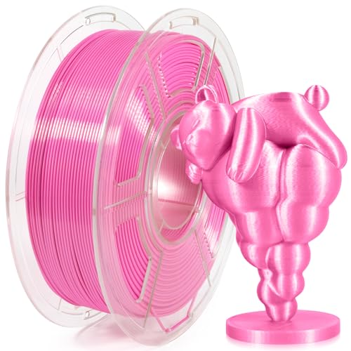 IEMAI Seide PLA Filament 1.75mm, High Speed PLA Rose 3D Drucker Filament, Maßhaltigkeit +/-0.02mm von IEMAI
