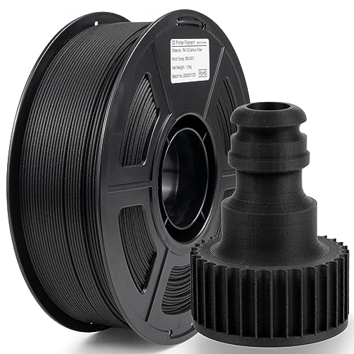 IEMAI Nylon Kohlefaser Filament 1KG, PA12 CF 3D Drucker Filament 1.75mm, Maßgenauigkeit +/- 0,02 mm, Hohe Festigkeit, Geringe Wasseraufnahme von IEMAI