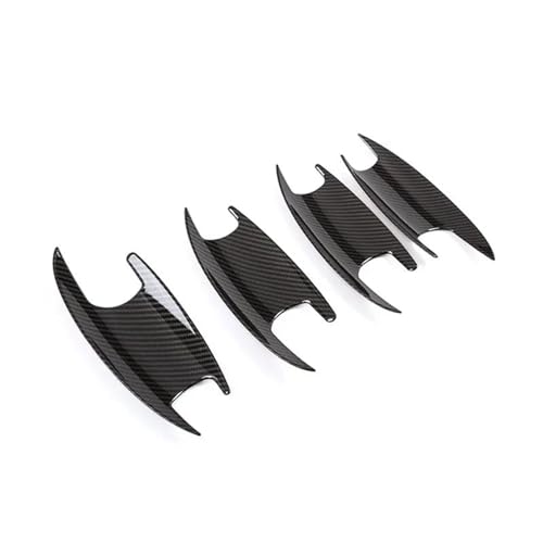 IENQBVL Auto-Außengriff Für Mercedes Für Benz C E GLC Klasse W205 W213 X253 2015-2019 Auto Türgriff Carbon Textur Außen Schüssel Abdeckung Trim Außentürgriffe(Bowl Carbon Style) von IENQBVL