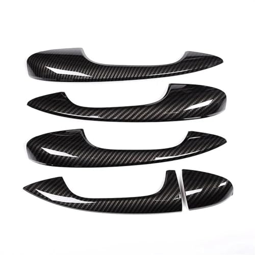 IENQBVL Auto-Außengriff Links Fahrer Auto Türgriff Trim Zubehör Für Mercedes Für Benz E Klasse W213 GLC X253 C Klasse W205 2015-2021 Außentürgriffe(Kohlefaser) von IENQBVL