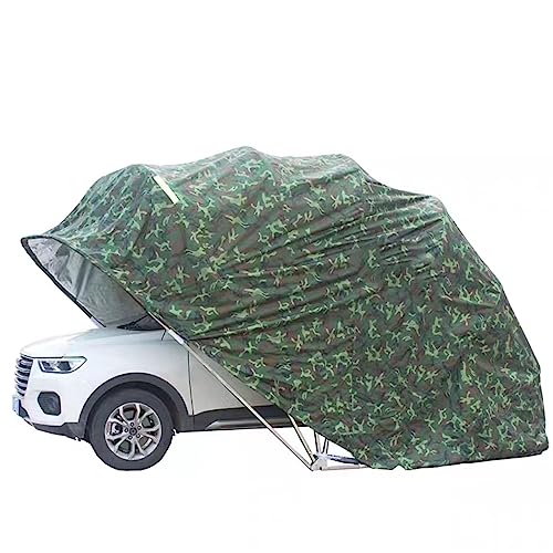 Carport Home Autohaus, hydraulisch zusammenklappbar, einfache Mobile Garage, einziehbares Autohaus, geeignet für Sonnenschutz und Regenschutz für Autos (Tarnung) von IEOWY