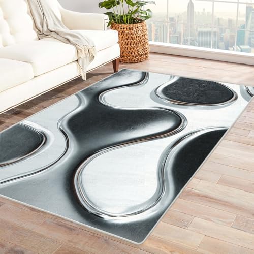 IEPOZWA FlüSsigkeit Wasserfest schnell trocknend Outdoor geeignet für Garten Partyzelt Camping Boot(Silber)-150x210cm von IEPOZWA