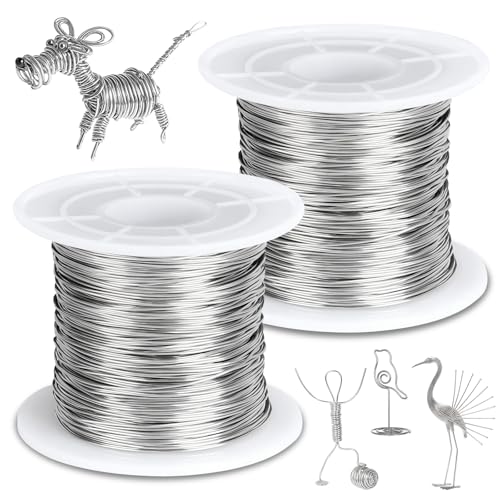 IETWATE 304 Edelstahldraht Draht zum Basteln: 2 Rollen DIY Basteldraht Dünn, 0.5mm x 100m Schmuckdraht Silber, Biegbarer Silberdraht zum Basteln mit Spule, für Schmuckherstellung Pflanzen Modellbau IETWATE 304 Edelstahldraht Draht zum Basteln: 2 Rollen DIY Basteldraht Dünn, 0.5mm x 100m Schmuckdraht Silber, Biegbarer Silberdraht zum Basteln mit Spule, für Schmuckherstellung Pflanzen Modellbau von IETWATE