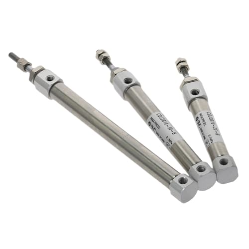 IEUMJNAT 1 stück CDJ2B Typ Mini Pneumatikzylinder Doppeltwirkend Einzelstange 12mm Bohrung 10~150mm Hub Luftzylinder CDJ2B12(Stroke 85mm) von IEUMJNAT