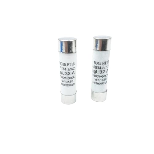 IEUMJNAT 20 Stück/Lot RO15 RT18 RT14 380 V 500 V 10 x 38 mm Sicherungsrohr 1 A 2 A 3 A 4 A 5 A 6 A 10 A 16 A 20 A 25 A 32 A Sicherungen (3a) von IEUMJNAT