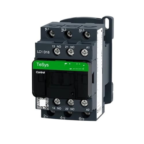 IEUMJNAT 220 V AC Dreipoliges Schütz 3P Dreiphasig 3-polig 50/60 Hz LC1D18A Spulenspannung 24 V 110 V 220 V 380(24v) von IEUMJNAT