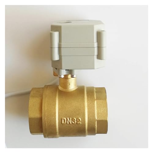 TFM32-B2-C Neues 2-Wege-Regelventil aus Messing 1-1/4'' DN32 0-5V 0-10V oder 4-20mA DC9-24V 5 Drähte for die modulierende Wassersteuerung(Output 4-20ma-4ma to 20ma,NPT) von IEUMJNAT