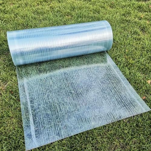 0,8mm Polycarbonat-Platten,Durchsichtige FRP-Dachplatte,Regenschutz Platte, Für Carport,Gewächshaus,Balkon,Leicht Zu Schneiden (0,6m x 20m) von IEVEDIVB