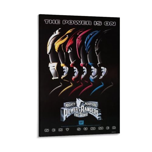 IEZUENR Filmposter, Motiv: Mächtige Morphin Power Rangers The Movie, klassische Filmdrucke, Heimwand, ästhetisches Geschenk für Männer und Frauen, 40 x 60 cm von IEZUENR