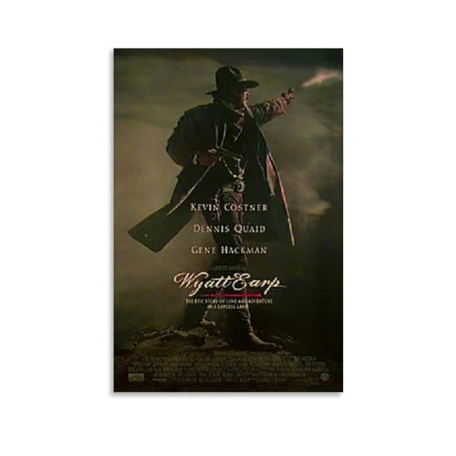 IEZUENR WYATT EARP Poster, klassische Filmdrucke, Heimwand, ästhetisches Geschenk für Männer und Frauen, 40 x 60 cm von IEZUENR