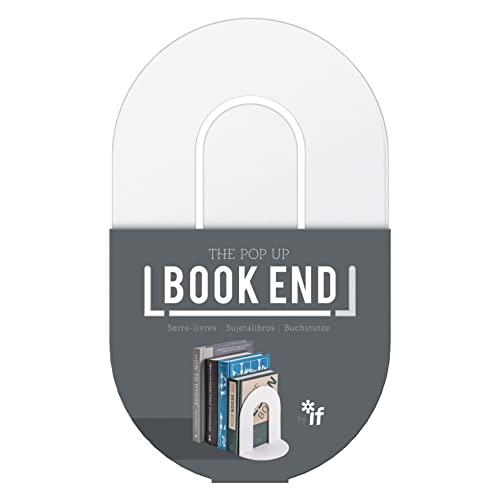 IF The Pop-Up Book End, Single Bookend, Contemporary Colours - White von IF