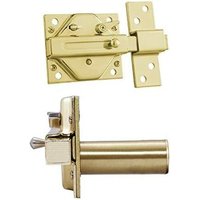 IFAM CS88L M50 Riegel mit Messing-Finish, 50-mm-Zylinder mit 5 Sicherheitsschlüsseln IFAM CS88L M50 Riegel mit Messing-Finish, 50-mm-Zylinder mit 5 Sicherheitsschlüsseln von IFAM