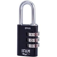 Ifam - Vorhängeschloss col combi30. schwarz. 30mm. Bogen ø5mm. mit Kombination. von IFAM